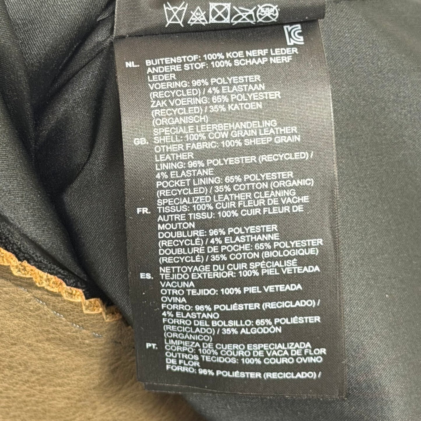 G-STAR RAW Leather Biker Style Jacket