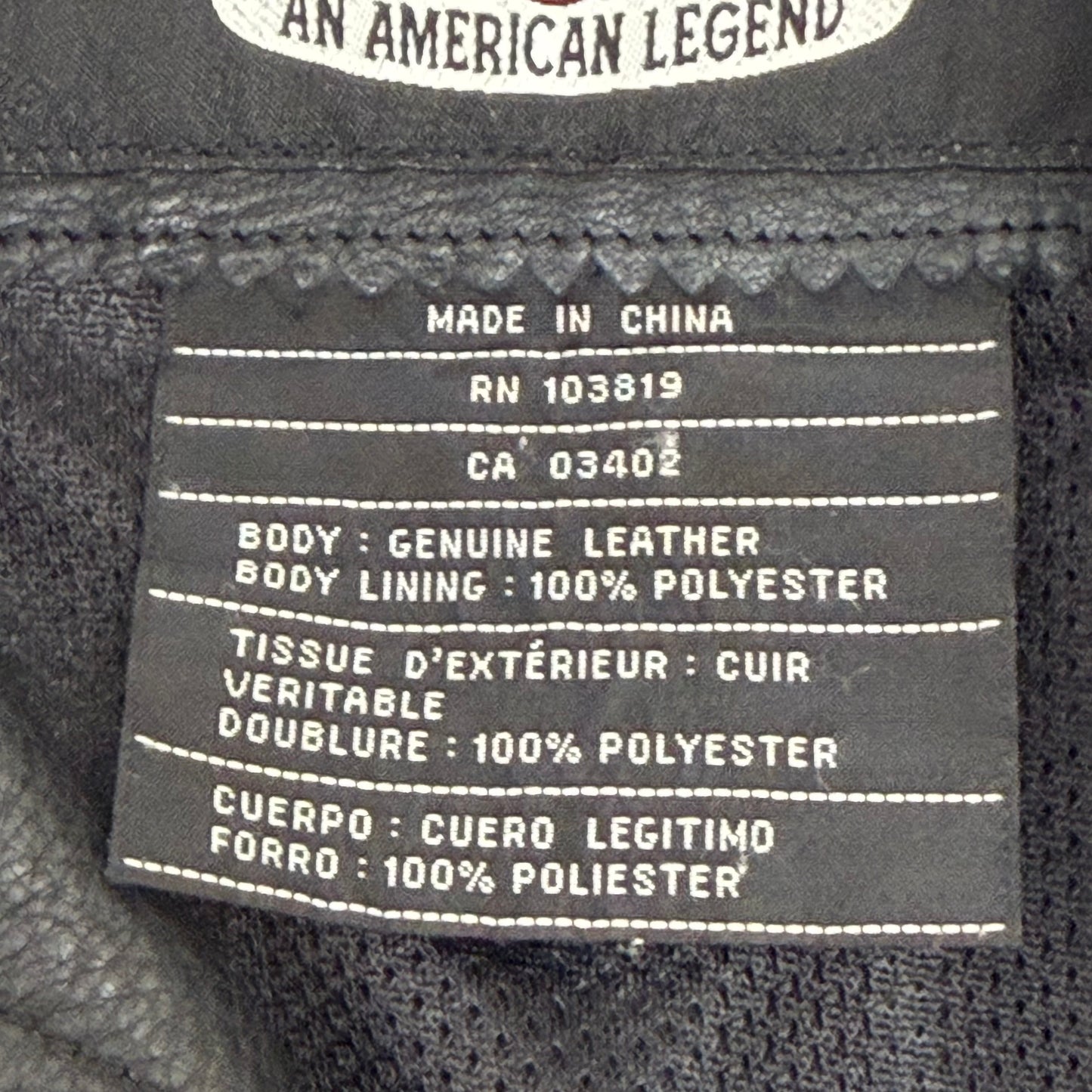 HARLEY DAVIDSON Leather Motorcycle Jacket