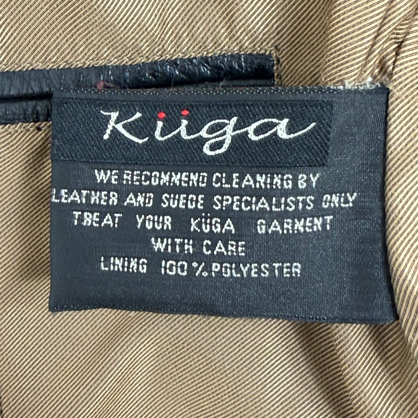 KUGA Biker Style Leather Jacket