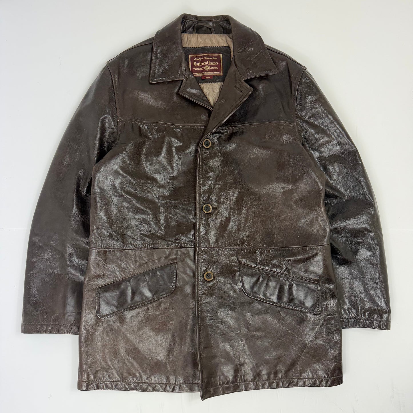MARLBORO CLASSICS Leather Car Coat