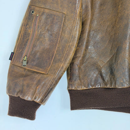 TIMBERLAND Strafford Leather Bomber Jacket