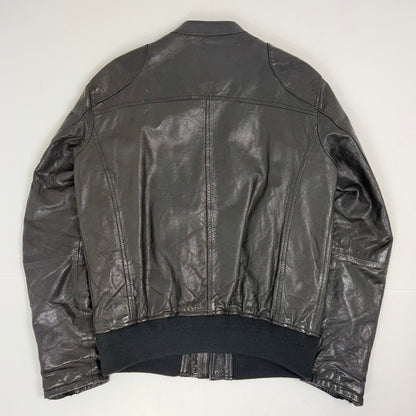 REPLAY Leather Flight Style Jacket