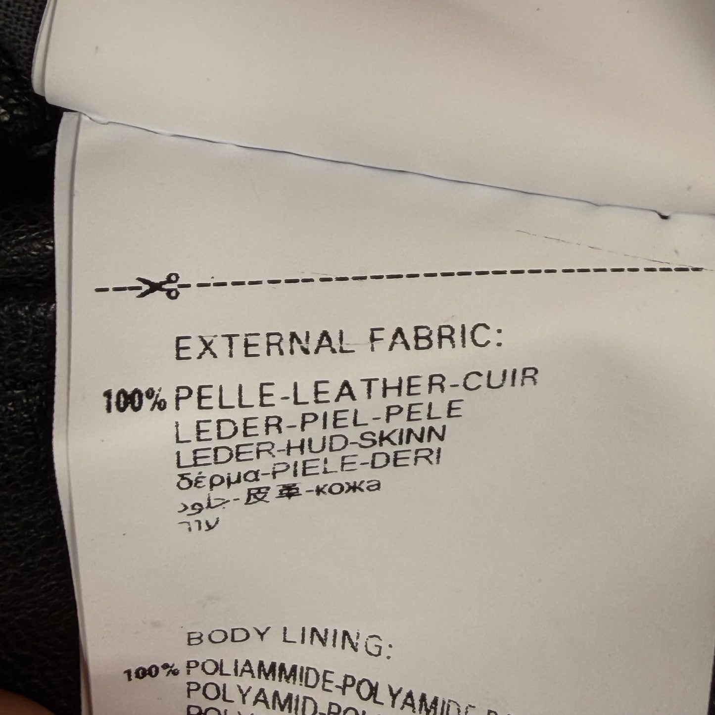 REPLAY Leather Flight Style Jacket