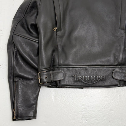 TRIUMPH “Triple Connection” Leather Motorcycle Jacket