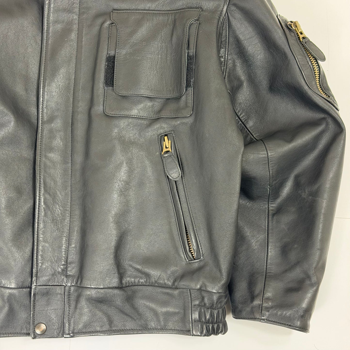 AVIATION LEATHERCRAFT Leather Flight Jacket