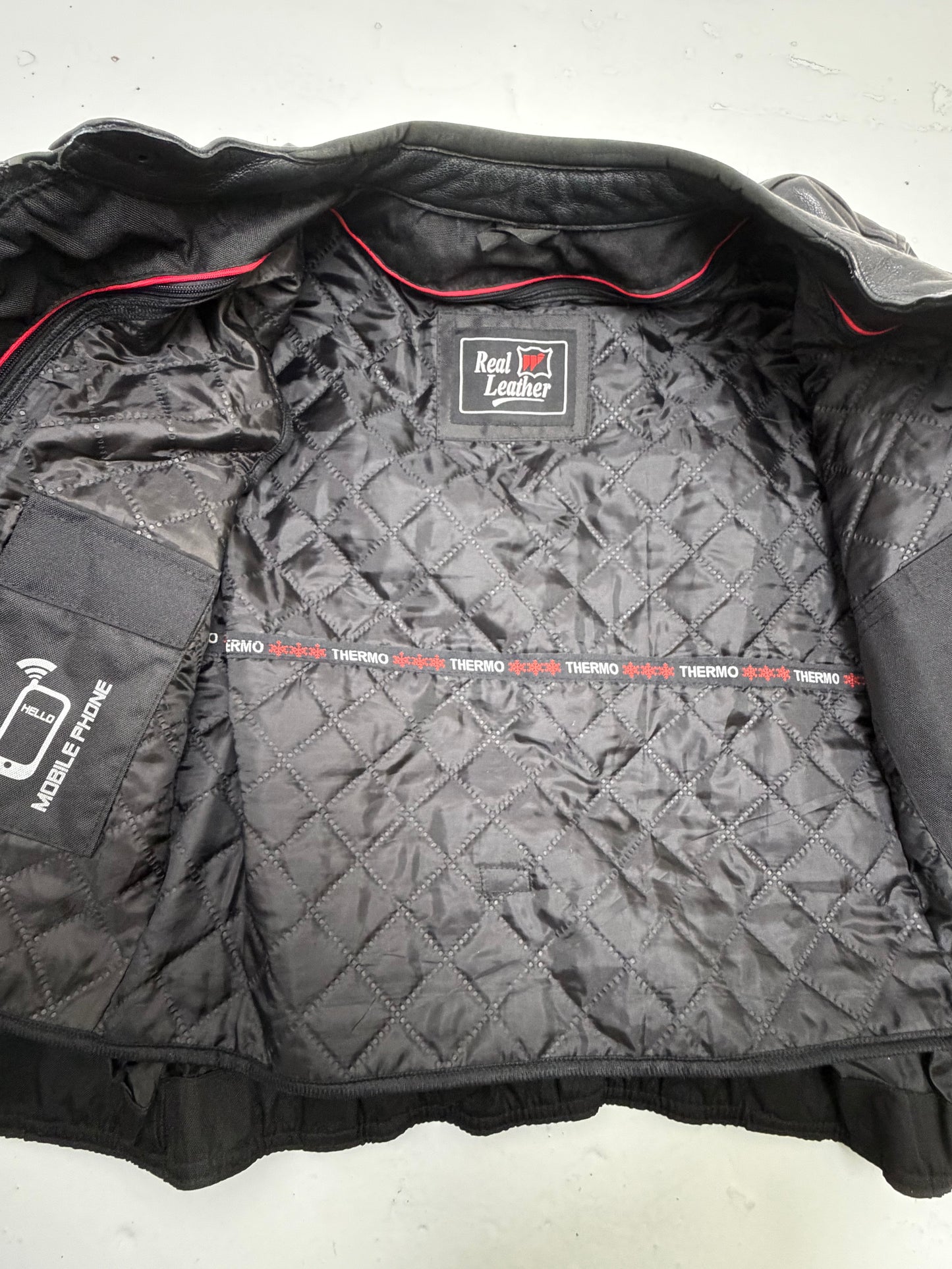 REAL LEATHER Motorcycle Jacket