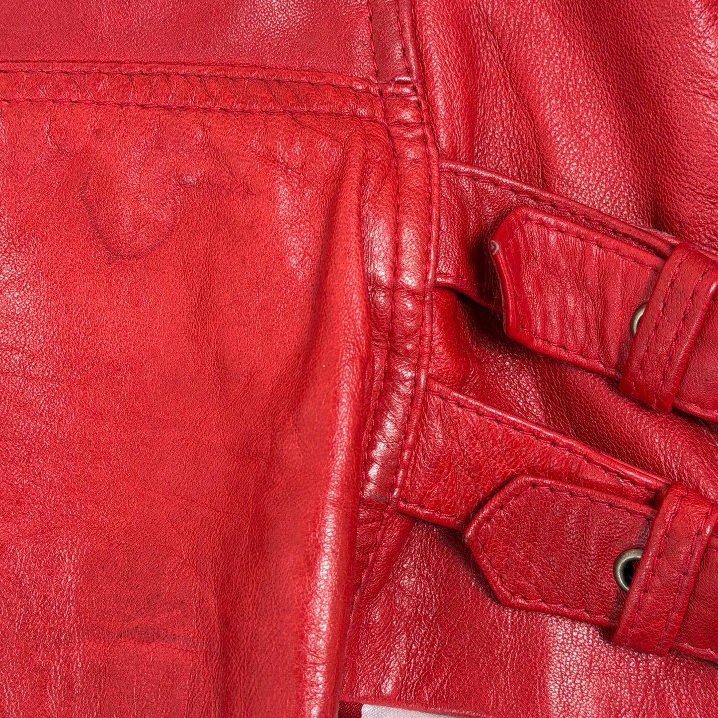 AVIATRIX Asymmetrical Biker Style Leather Jacket