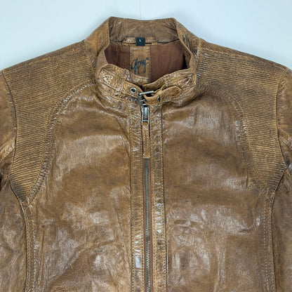 GIPSY Leather Biker Style Jacket