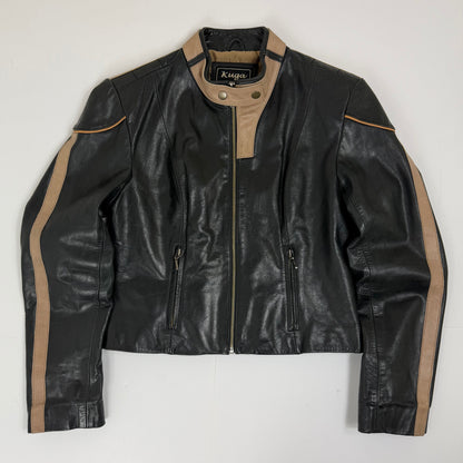 KUGA Biker Style Leather Jacket