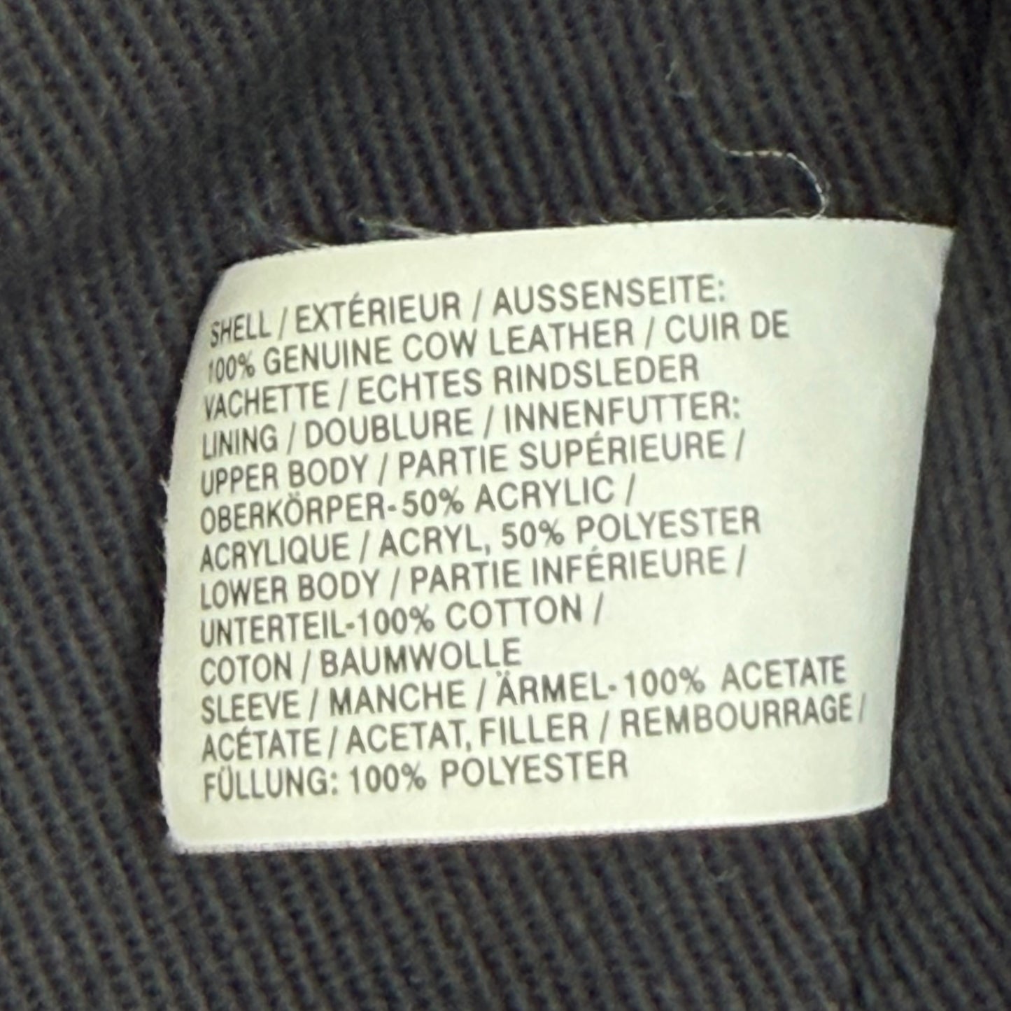 GAP Distressed Sherpa Lined Leather Jacket