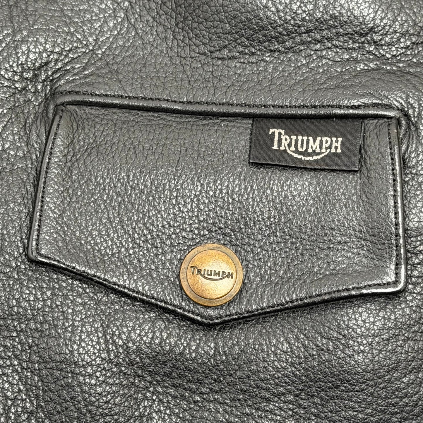 TRIUMPH “Triple Connection” Leather Motorcycle Jacket