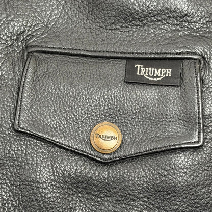 TRIUMPH “Triple Connection” Leather Motorcycle Jacket