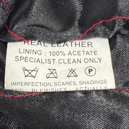 MISSION Distressed Leather Biker Style Jacket