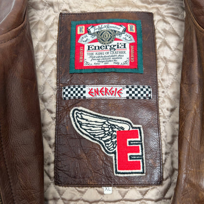 ENERGIE Flight-style Leather Jacket