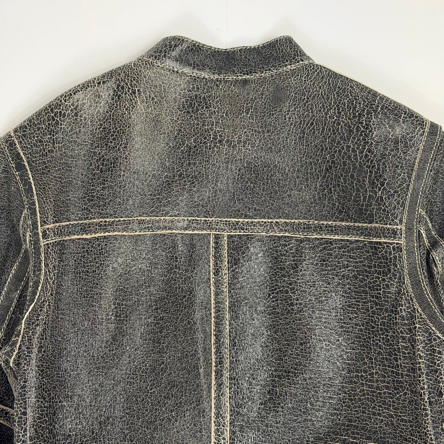 HELIUM Cracked Leather Jacket