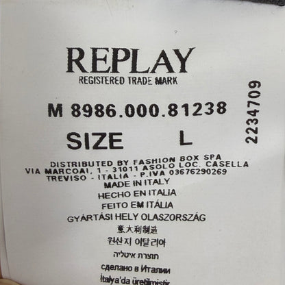 REPLAY Leather Flight Style Jacket