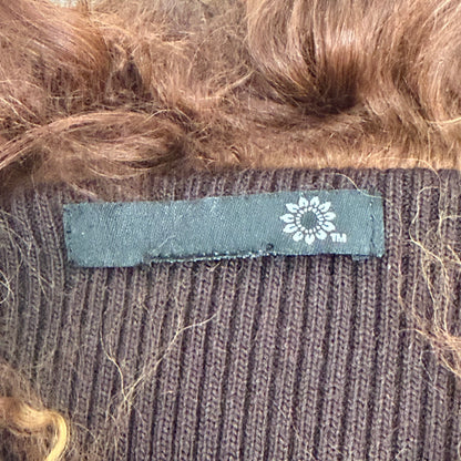 Suede Knit Mongolian Fur Jacket