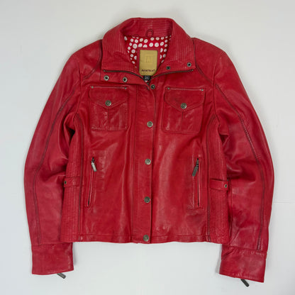 AVIATRIX Biker Style Leather Jacket