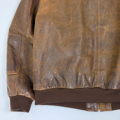 TIMBERLAND Strafford Leather Bomber Jacket