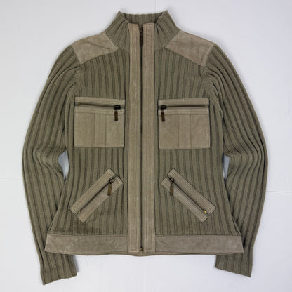 Suede Knit Jacket