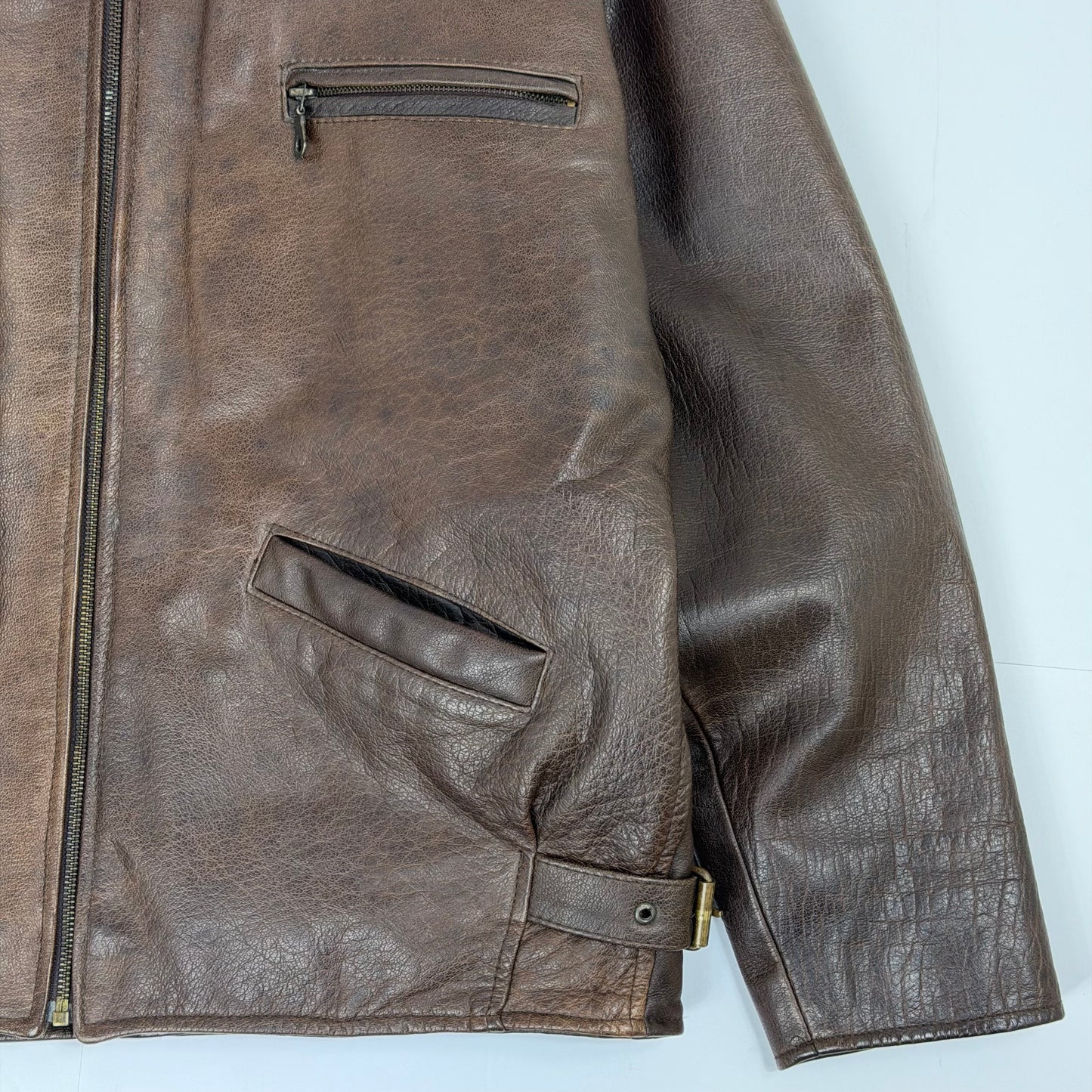WOODLANDS Leather Bomber Jacket