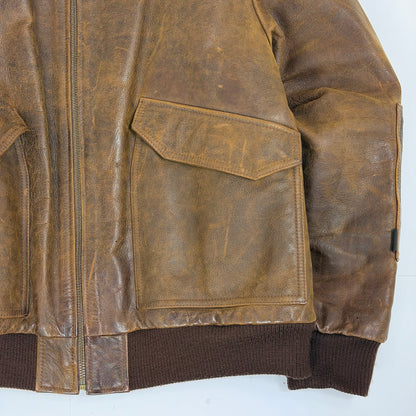 TIMBERLAND Strafford Leather Bomber Jacket