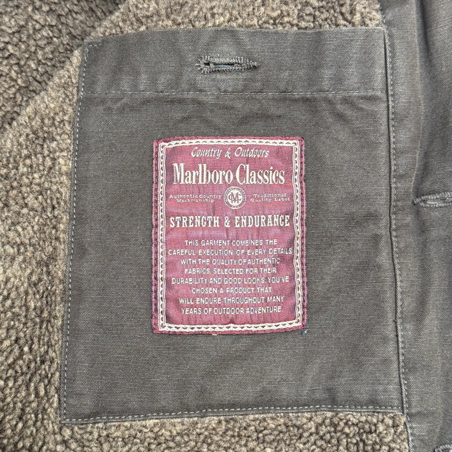MARLBORO CLASSICS Heavyweight Sherpa Lined Jacket