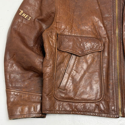 ENERGIE Flight-style Leather Jacket