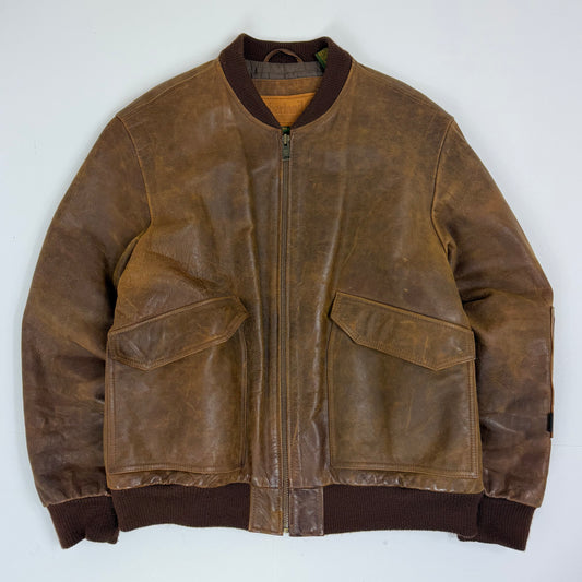 TIMBERLAND Strafford Leather Bomber Jacket