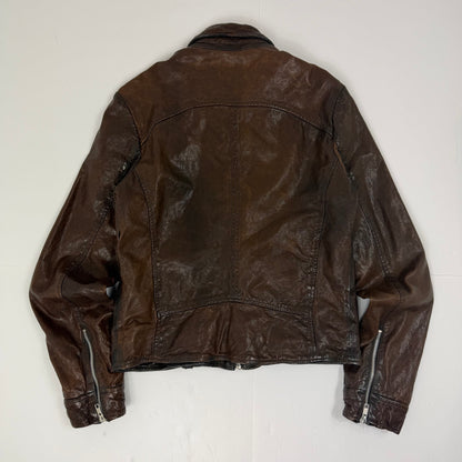 FRENCH CONNECTION Leather Biker Style Jacket