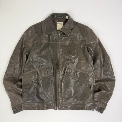 TIMBERLAND Leather Bomber Jacket