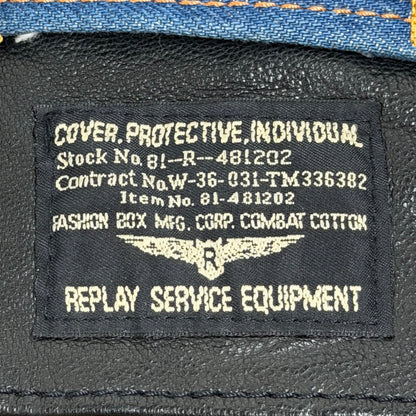 REPLAY Leather Flight Style Jacket