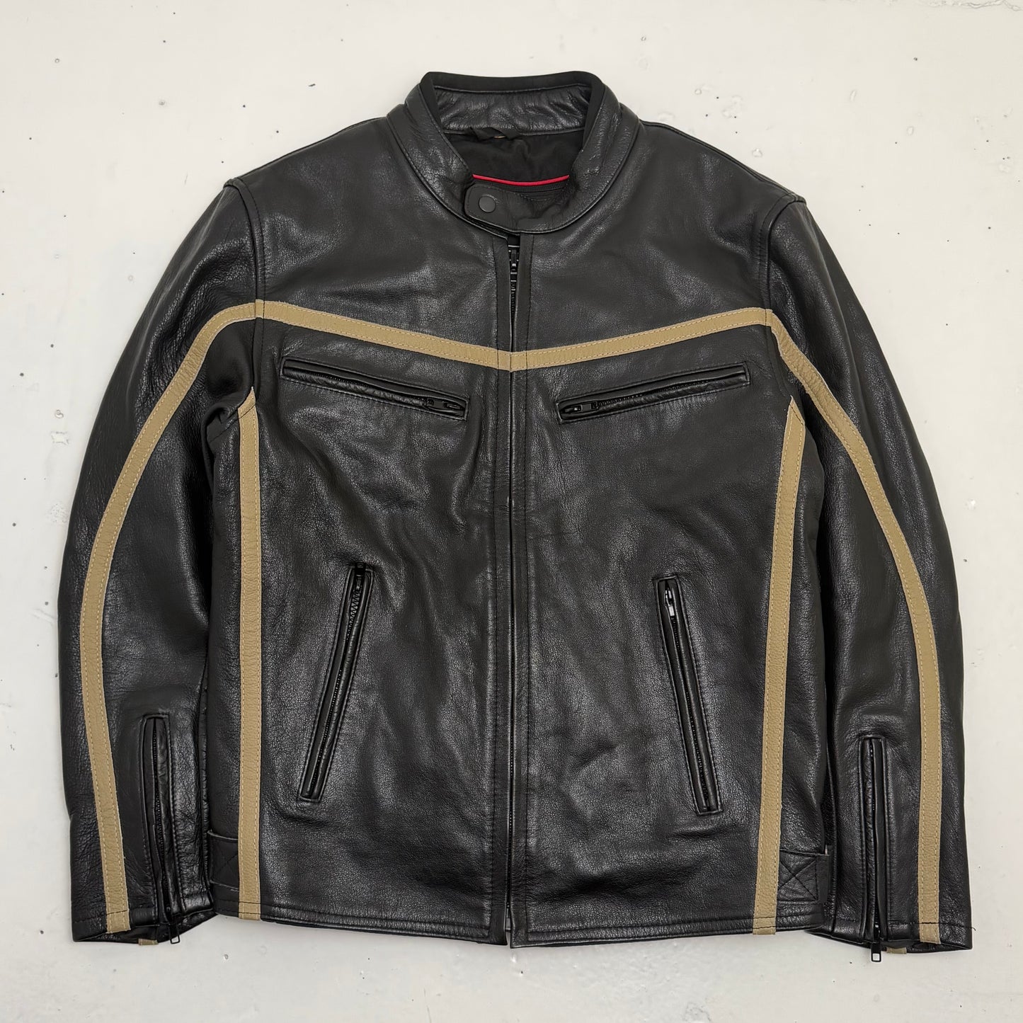 REAL LEATHER Motorcycle Jacket
