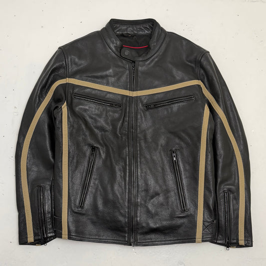 REAL LEATHER Motorcycle Jacket