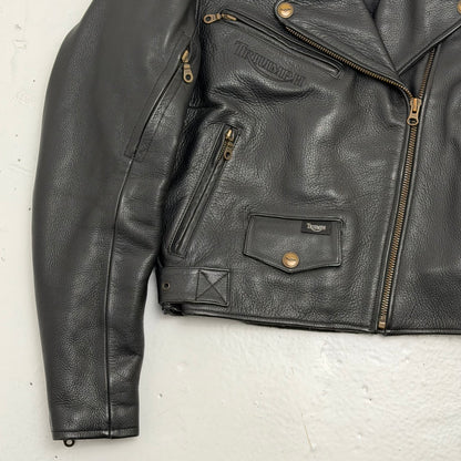 TRIUMPH “Triple Connection” Leather Motorcycle Jacket