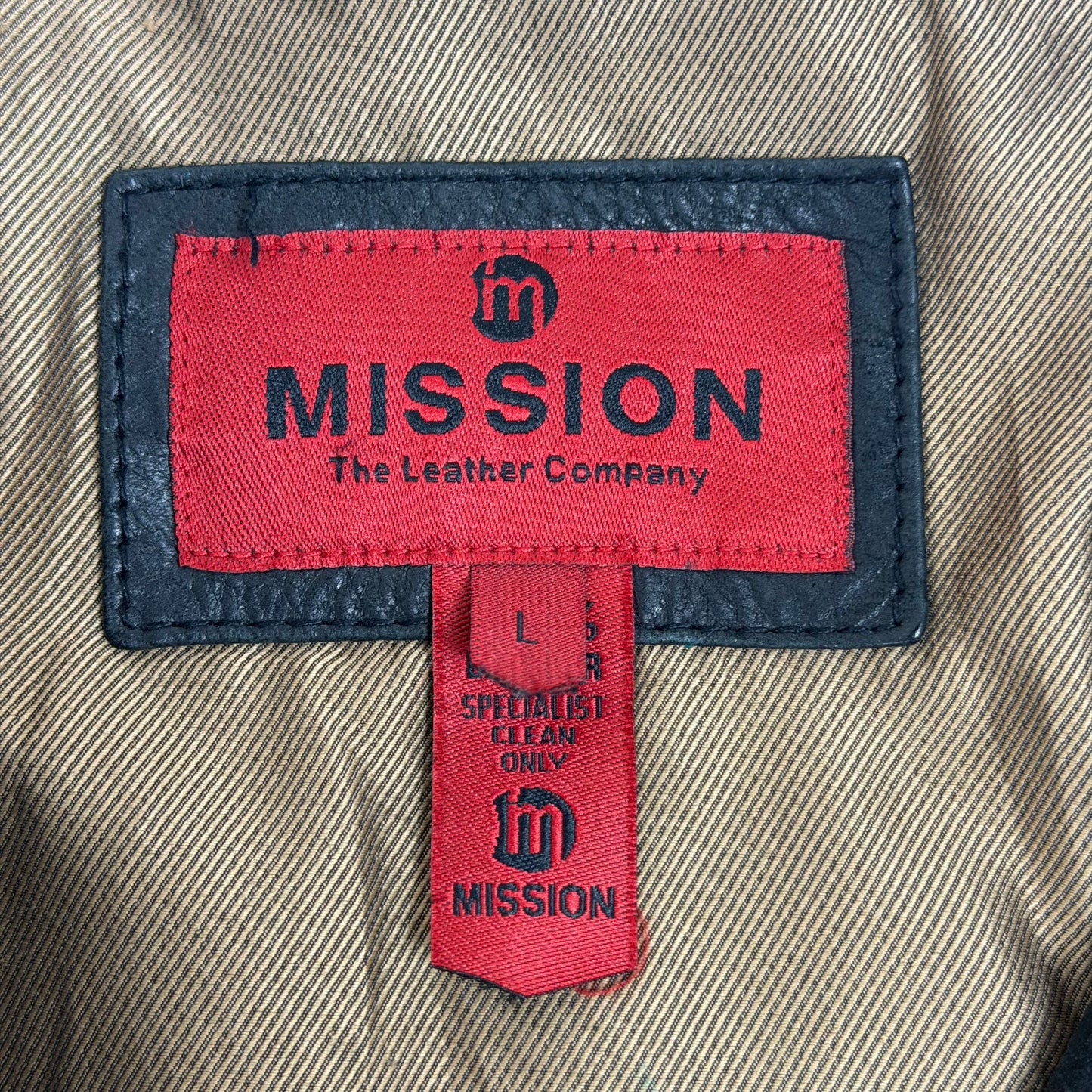 MISSION Biker Style Leather Jacket