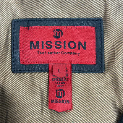 MISSION Biker Style Leather Jacket