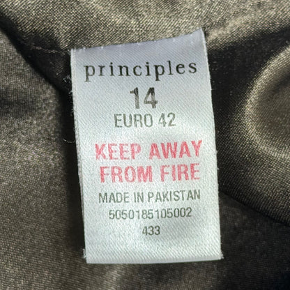 PRINCIPLES Distressed Leather Jacket