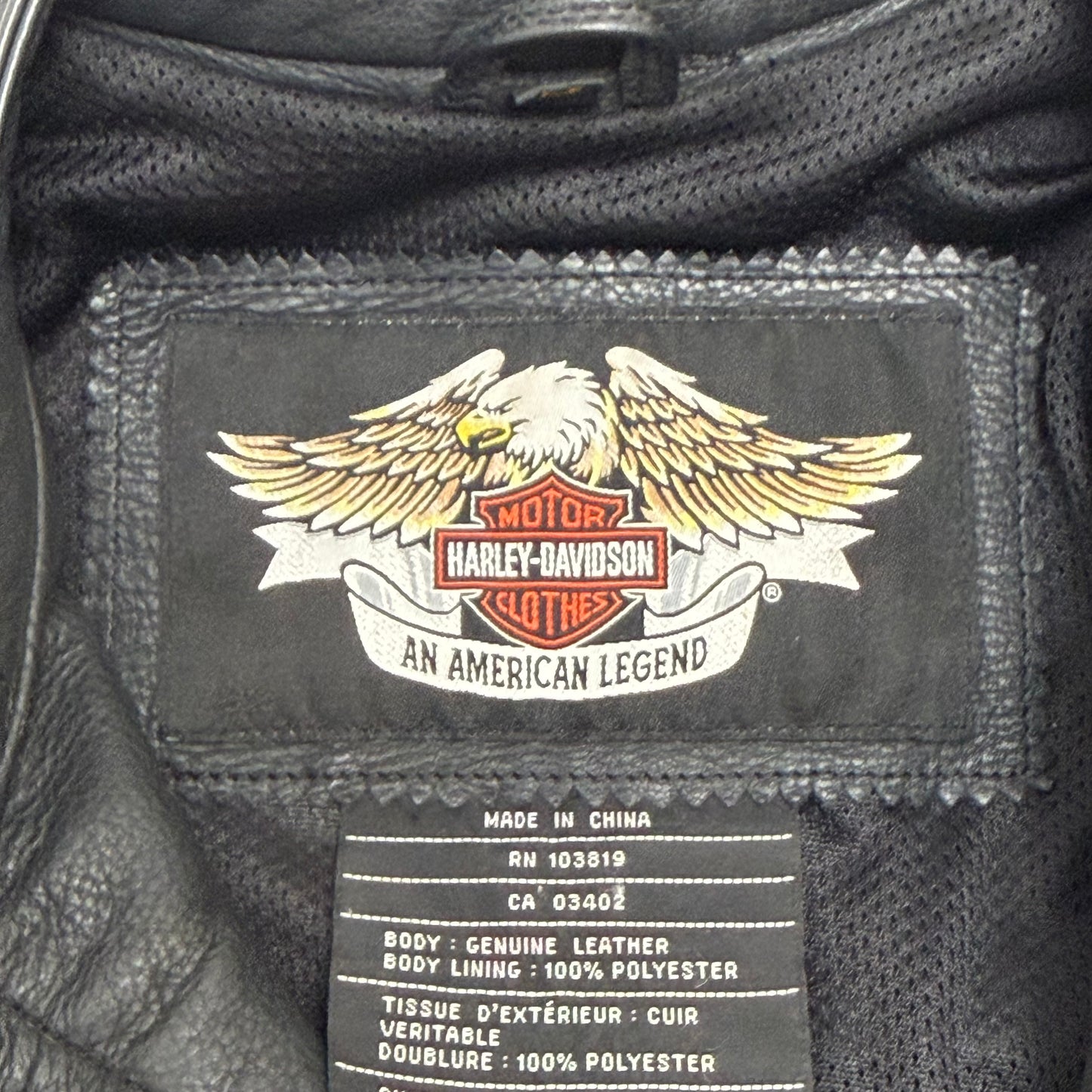 HARLEY DAVIDSON Leather Motorcycle Jacket