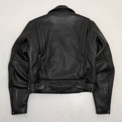 TRIUMPH “Triple Connection” Leather Motorcycle Jacket