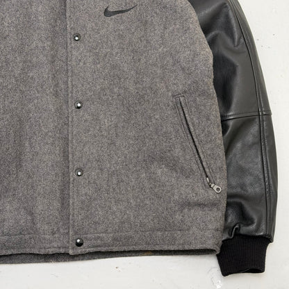 NIKE 1990’s Leather / Wool Letterman Jacket