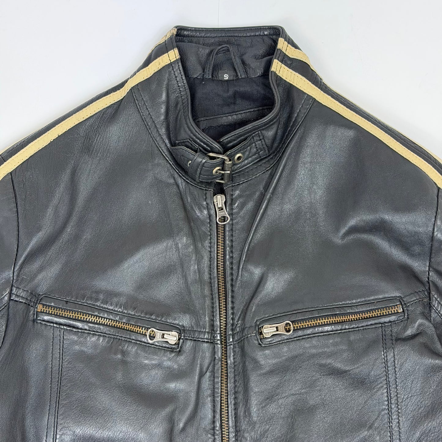 AVIATRIX Leather Biker Style Jacket