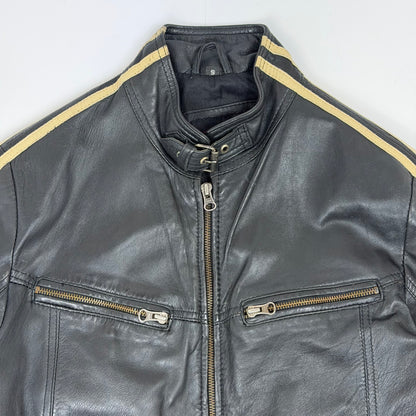 AVIATRIX Leather Biker Style Jacket