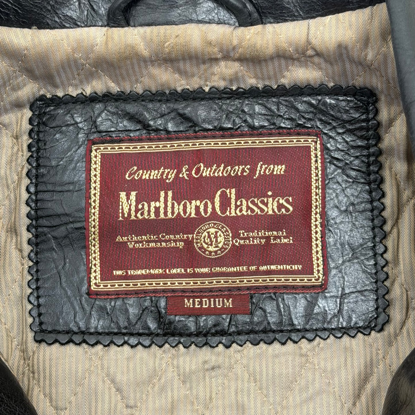 MARLBORO CLASSICS 1980’s Leather Jacket