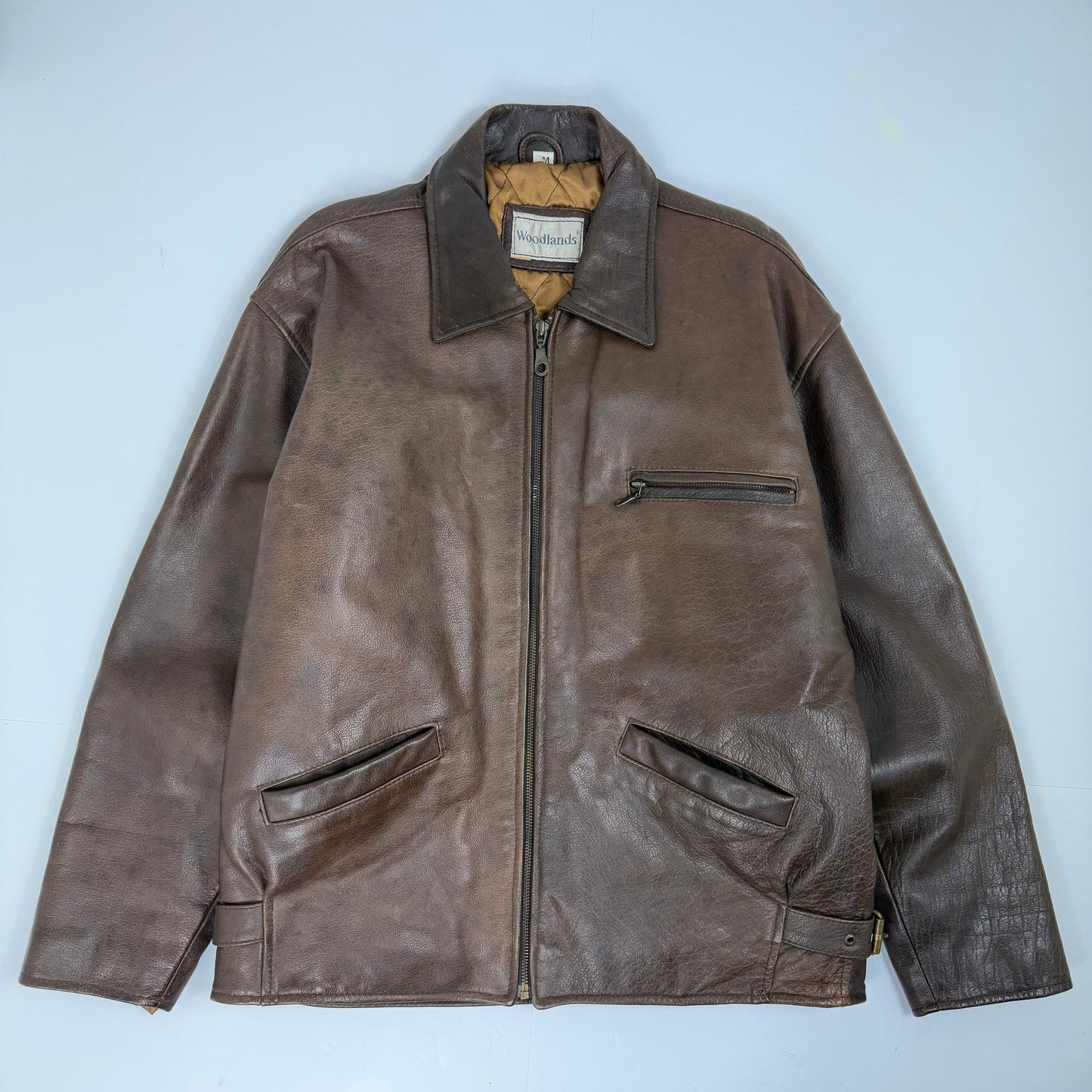 WOODLANDS Leather Bomber Jacket