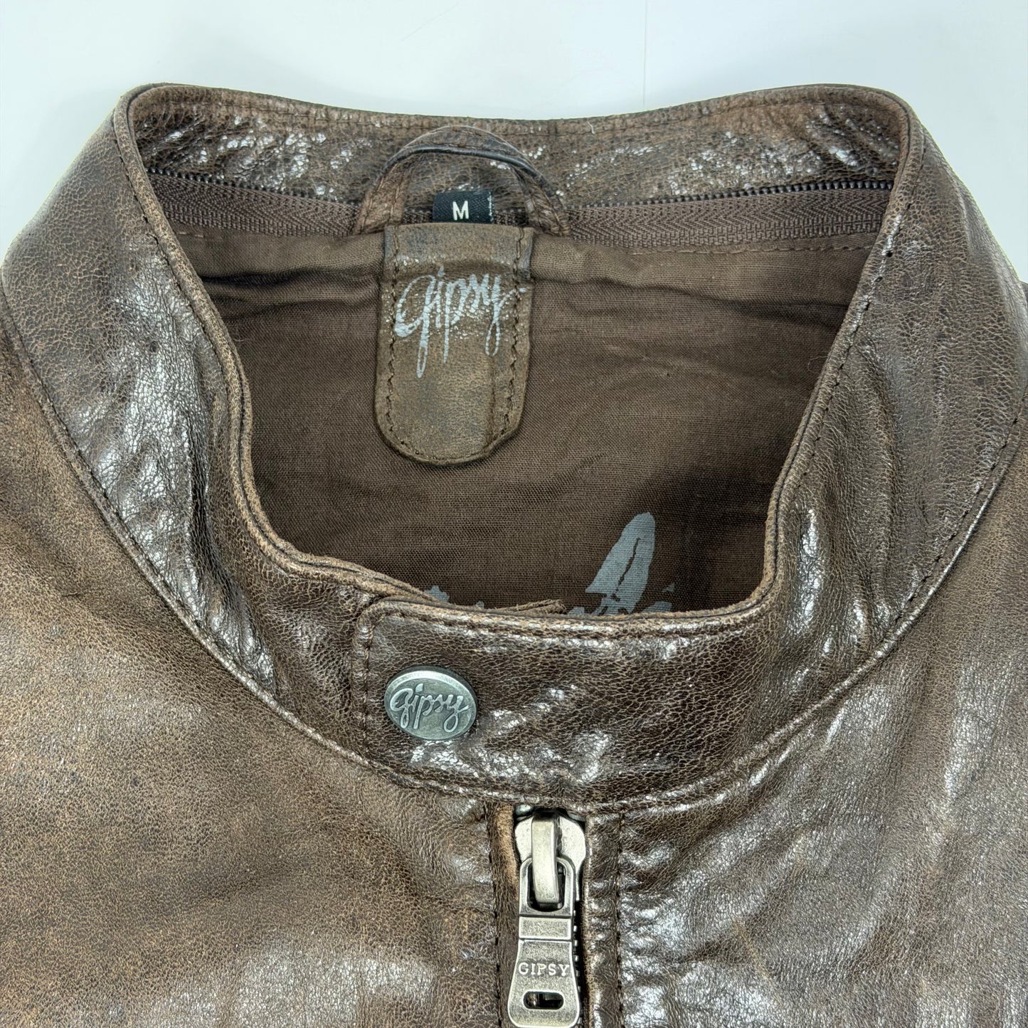 GIPSY Leather Biker Style Leather Jacket