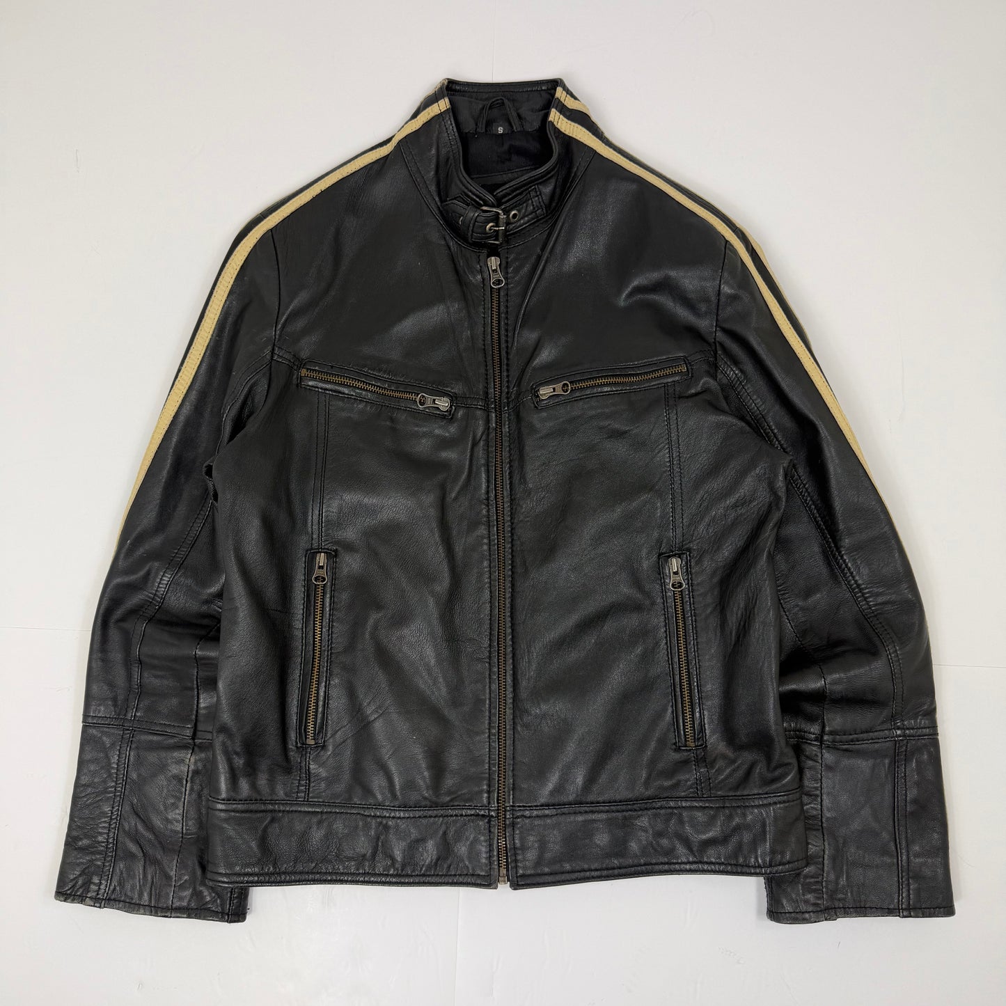 AVIATRIX Leather Biker Style Jacket