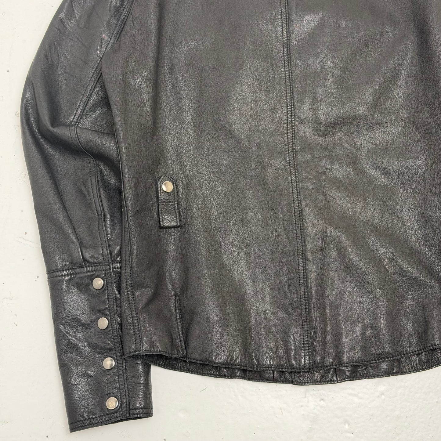 ALLSAINTS Ramones Leather Shirt Jacket