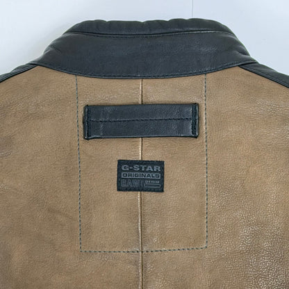 G-STAR RAW Leather Biker Style Jacket