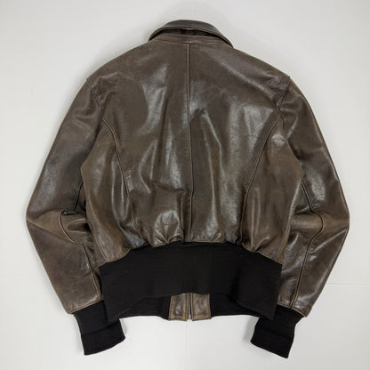 AVIATRIX Leather Bomber Jacket